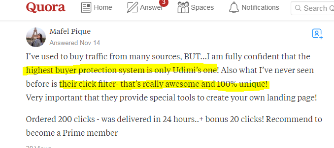 review on Udimi from a user
