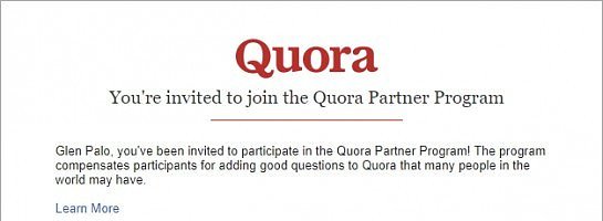 Join Quora Partner Program To Earn A Good Living